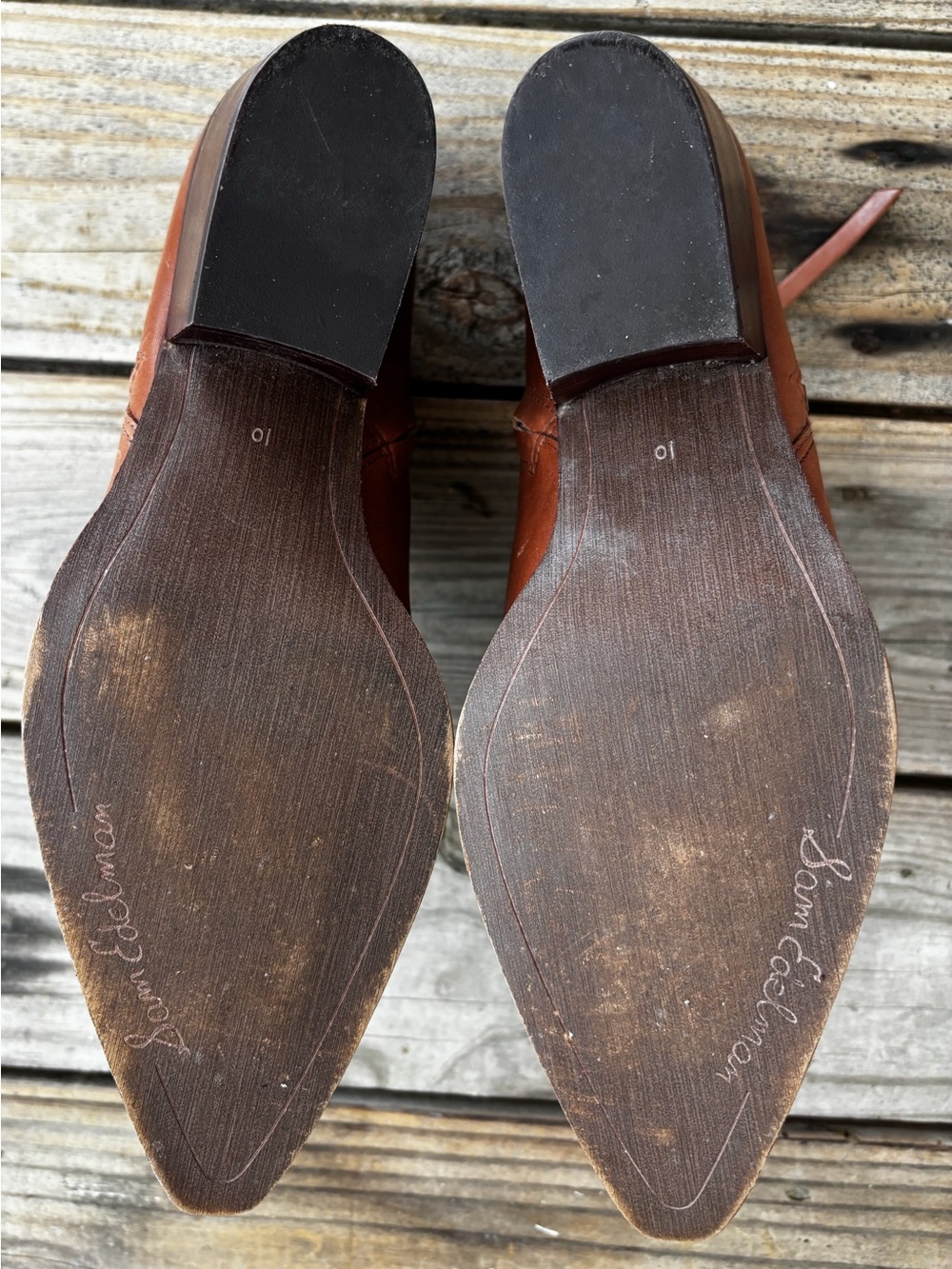 Sam Edelman Walden Brown Leather Western Ankle Boots Women’s 10M - Picture 5 of 6